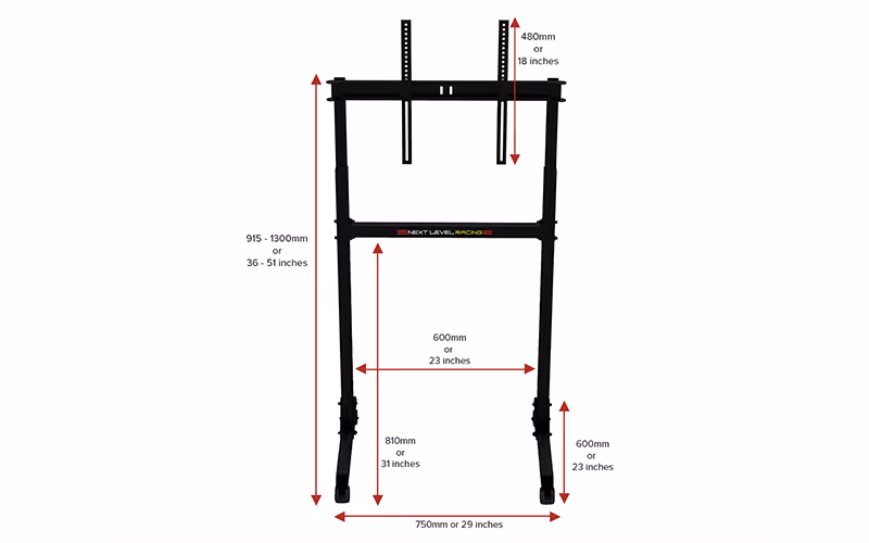 Free Standing Single Monitor Stand